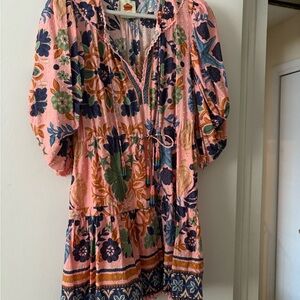 FARM Rio Pink Floral Dress